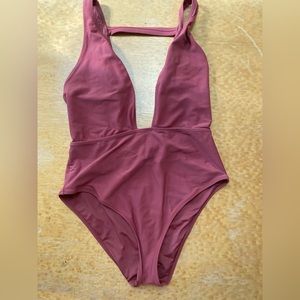 Low cut One Piece Swim Suit